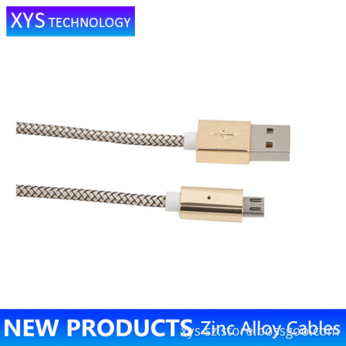 Zinc Alloy Nylon Braided USB Cable New Products 2016, Alibaba supplier New Products 2016/
